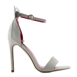 Szandál egy magas sarkú Mickey 1900 Gris szürke