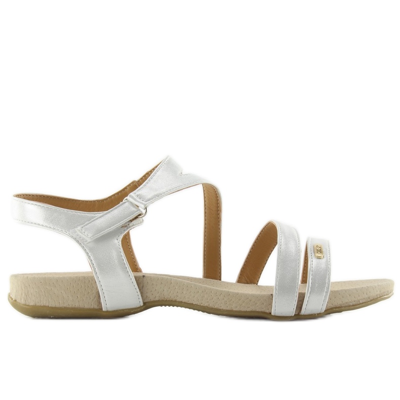 Kényelmes női szandál 7sfe85945 gyöngy szürke Kényelmes női szandál 7sfe85945 gyöngy szürke