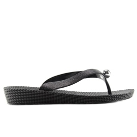 Flip-flop ezüst golyóval 9-56 fekete Flip-flop ezüst golyóval 9-56 fekete
