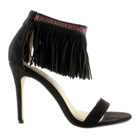 Fekete etnikai rojtos szandál Fekete etnikai rojtos szandál