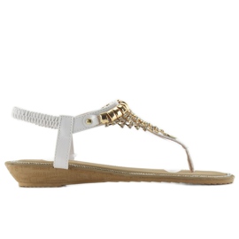 Szandál gazdagon díszített 2017-32 fehér Szandál gazdagon díszített 2017-32 fehér