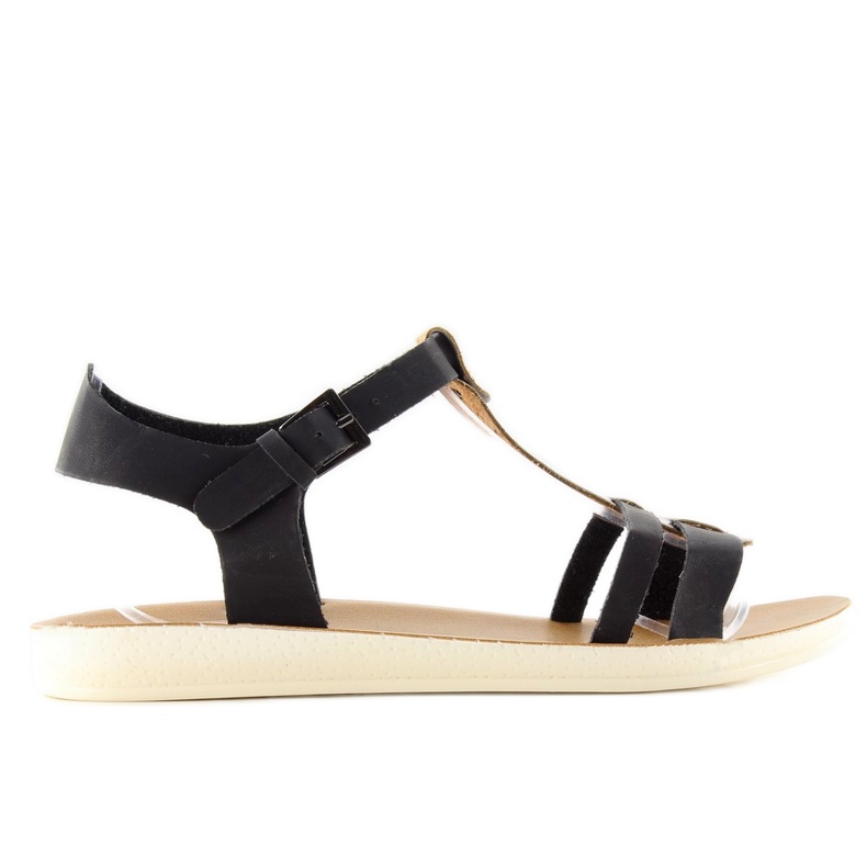 Szandál fém pánttal 760 fekete