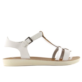 Szandál fém pánttal 760 fehér