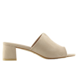 Velúr magassarkú BL212 Bézs