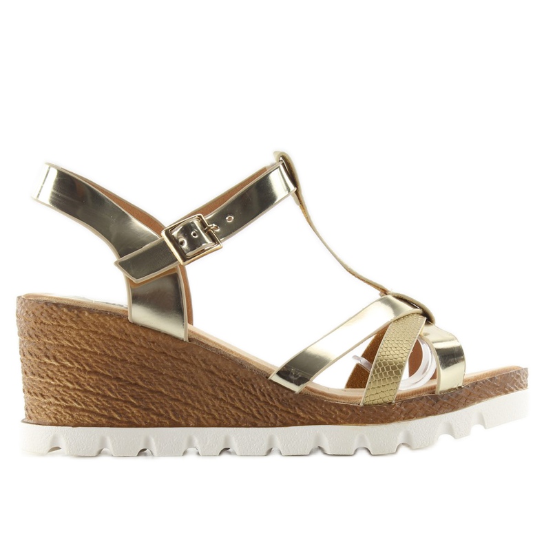 Ékes szandál FD-76 arany aranysárga Ékes szandál FD-76 arany aranysárga