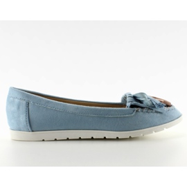 Suede loafers rojtokkal 7122 kék Suede loafers rojtokkal 7122 kék