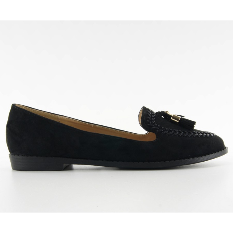 Mokkaszin vágott lábujjakkal SK28P fekete