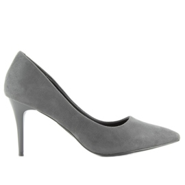 Stilettos kényelmes sarkú szürke LL-88p Grey Stilettos kényelmes sarkú szürke LL-88p Grey