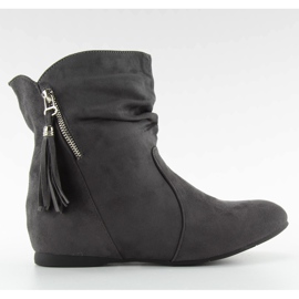 Zacskók dekoratív cipzárral, PE102 szürke