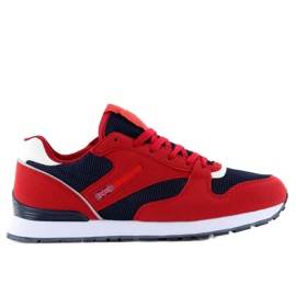 D81 RED / NAVY szuper kényelmes sportcipő piros