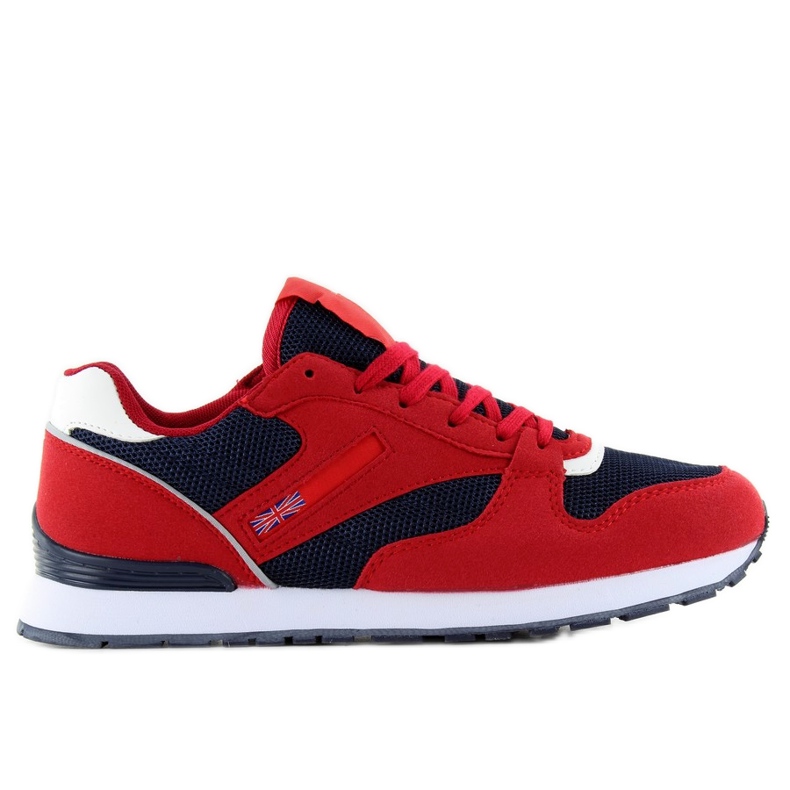 D81 RED / NAVY szuper kényelmes sportcipő piros