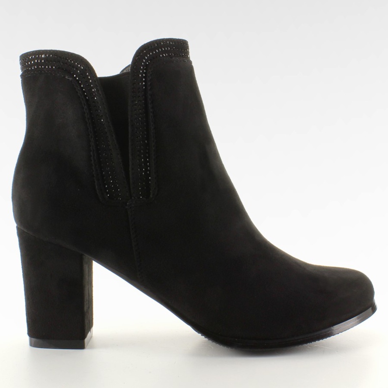 AL-1 fekete velúr sarkú csizma AL-1 fekete velúr sarkú csizma