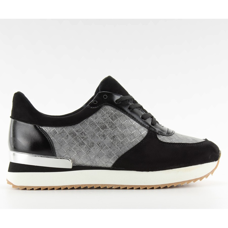 Magas talpú sportcipő bs072 Fekete