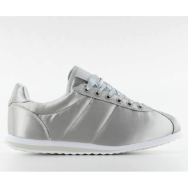 8850 szürke szatén sportcipő