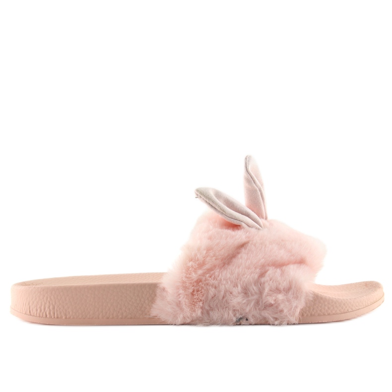 Prémes és rózsaszín sérüléses papucs 58-21