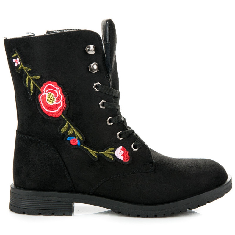 Sport Hímzett velúr táskák fekete