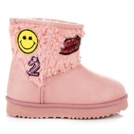 Kylie Mukluki javításokkal rózsaszín