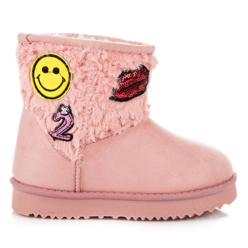 Kylie Mukluki javításokkal rózsaszín