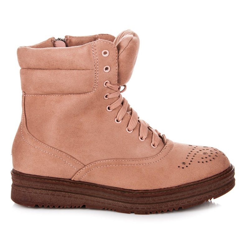 Vices Fűzős csizma az emelvényen rózsaszín Vices Fűzős csizma az emelvényen rózsaszín