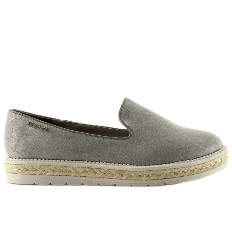 Slipons espadrilles gyöngy 6081 szürke Slipons espadrilles gyöngy 6081 szürke