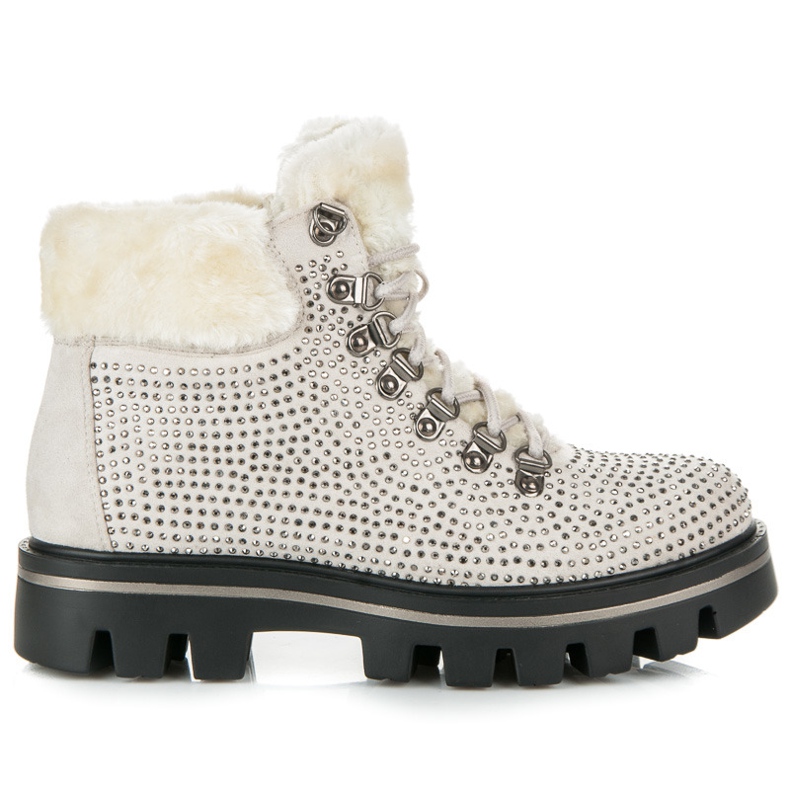 Kylie Stílusos csizma védővel barna