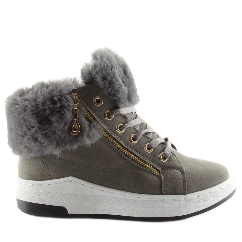 Meleg szürke sportcipő 16-529 szürke