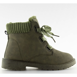 Zöld verdeoscuro hőszigetelt túrabakancs