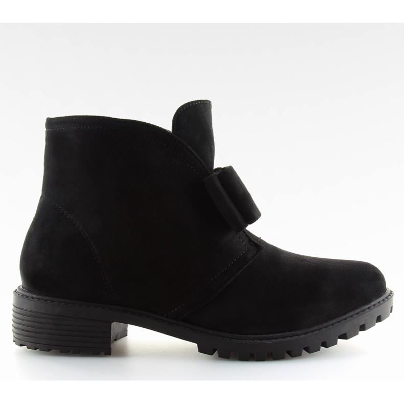 Fekete csizma íjjal fekete AT-0625-L fekete