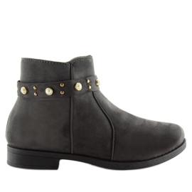 Szürke X-19 Szürke Chelsea csizma gyöngyökkel Szürke X-19 Szürke Chelsea csizma gyöngyökkel