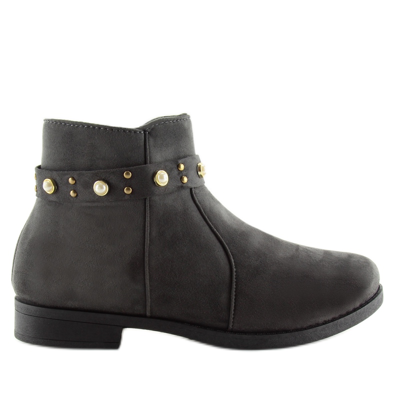 Szürke X-19 Szürke Chelsea csizma gyöngyökkel Szürke X-19 Szürke Chelsea csizma gyöngyökkel