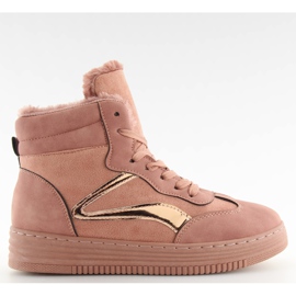 Cipők hőszigetelt rózsaszín BOK-1103 sötét rózsaszín