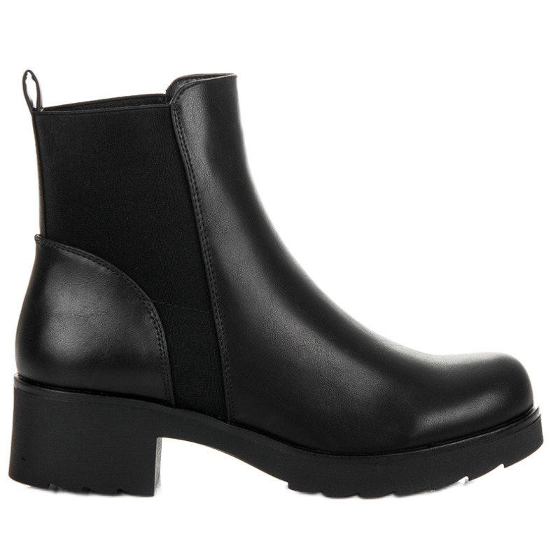 Groto Gogo Fekete Chelsea csizma a platformon