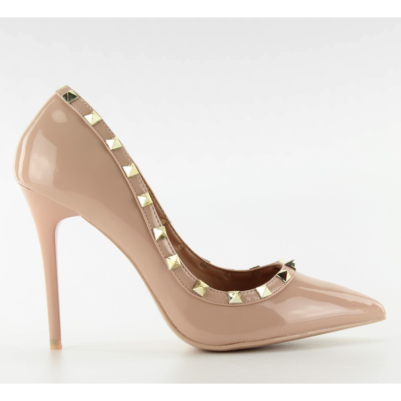 Szivattyú tűsarkú Valentina bézs LL-76P Bézs