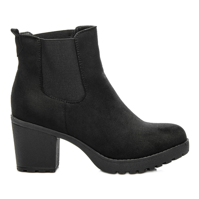 Queentina Chelsea Boots On A Bar fekete
