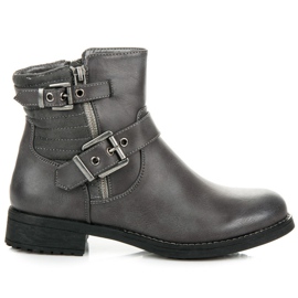 Csatos munkáscsizma szürke