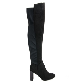 SDS Fekete comb magas csizma egy poszton