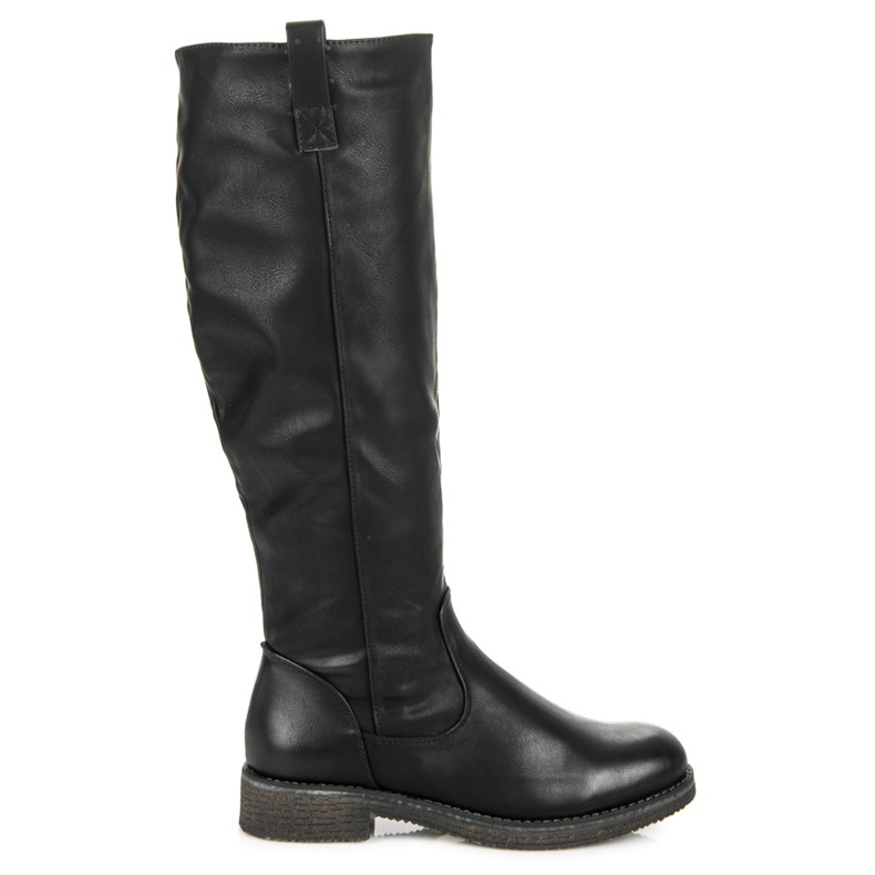 Juliet Klasszikus fekete csizma cipzárral