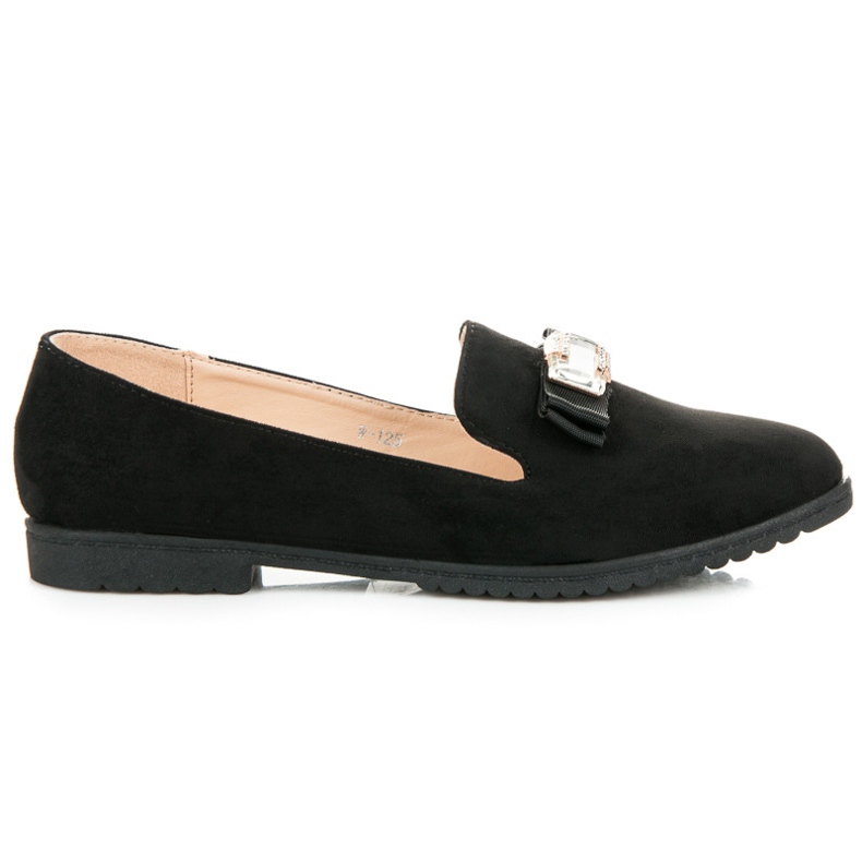 Miss Laura Alacsony cipő masnival fekete