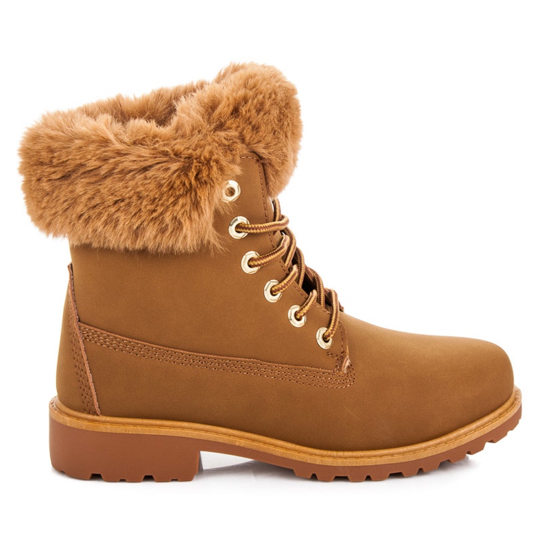 Queen Vivi Prémes tevecsapdák barna