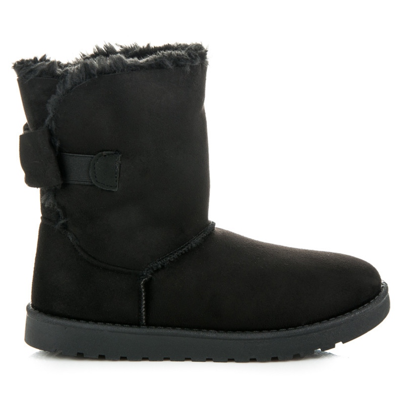 Velúr mukluki masnival fekete