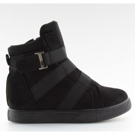 Fekete cipők, gumival, fekete H7191 negro