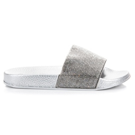 Queen Vivi Papucs kristályokkal szürke Queen Vivi Papucs kristályokkal szürke