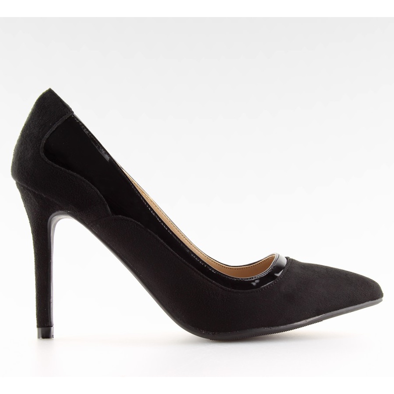 Fekete női magassarkú 1522-133 Fekete