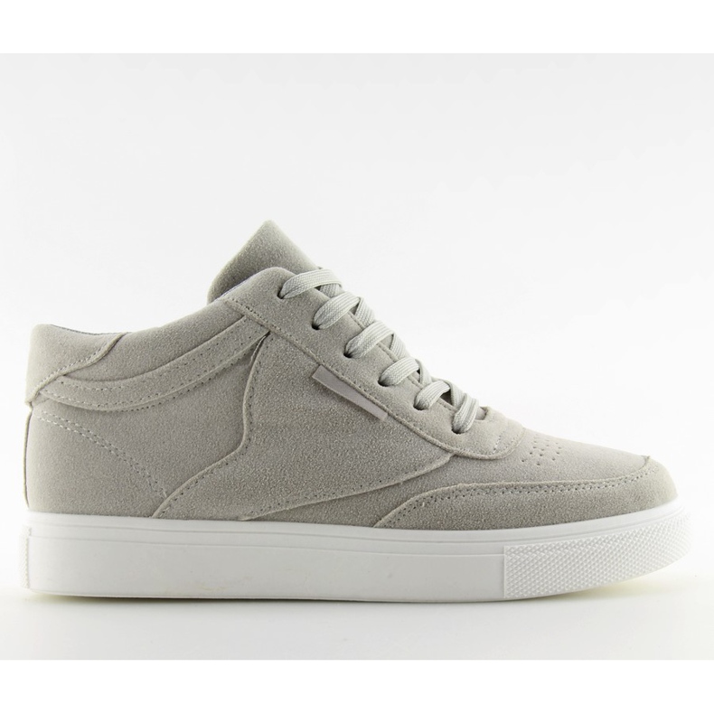 Szürke velúr női tornacipő LT.GREY Szürke velúr női tornacipő LT.GREY