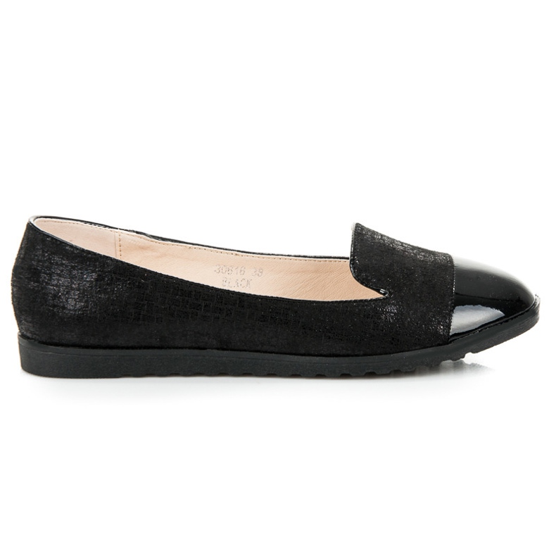 Nio Nio Lakkozott orrú balerinák fekete