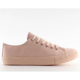 Egyszínű női tornacipő púder rózsaszín Egyszínű női tornacipő púder rózsaszín