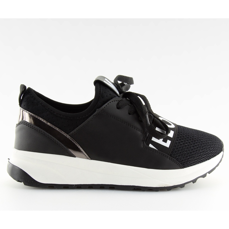 Fekete Női sportcipő NB155P Fekete fehér szürke