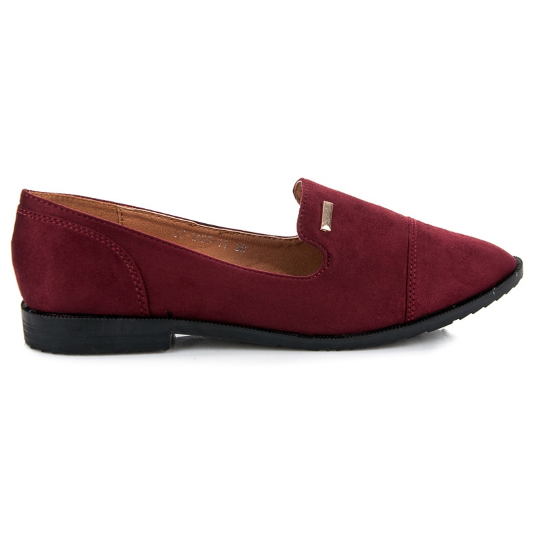 Best Shoes Velúr cipő piros