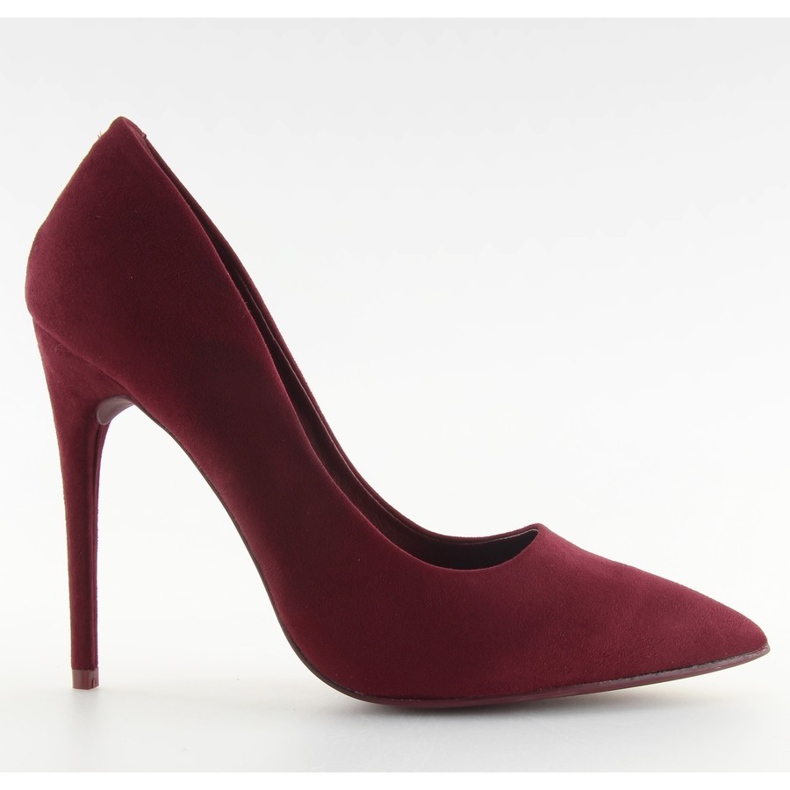 Pumpák tűsarkún velúr bordó 5101 W. Piros sokszínű