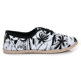 Mckeylor FEKETE-FEHÉR megkötős tornacipő